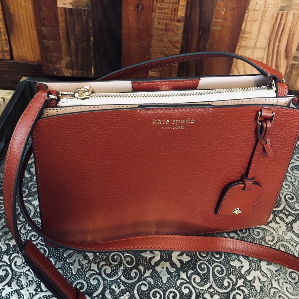NWOT Kate Spade Cognac Color Crossbody Bag